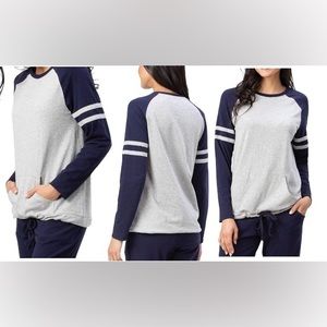 New Long Sleeve Addison Meadow Medium Polyester Shirt Top Soft Pockets